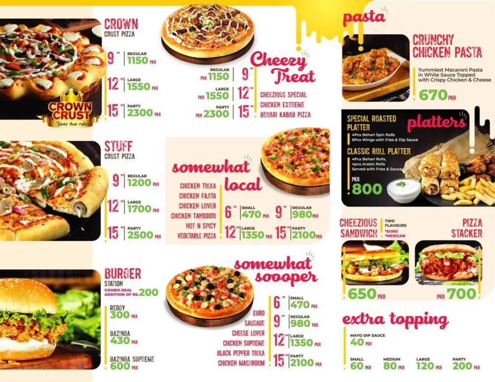 Cheezious menu 2