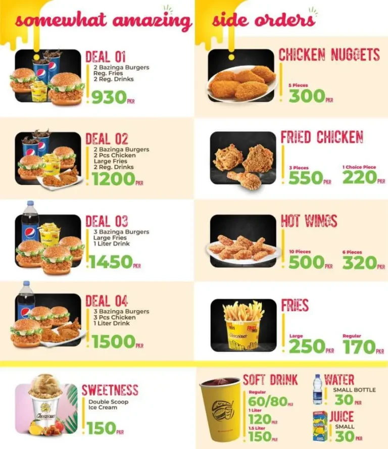 Cheezious menu 4