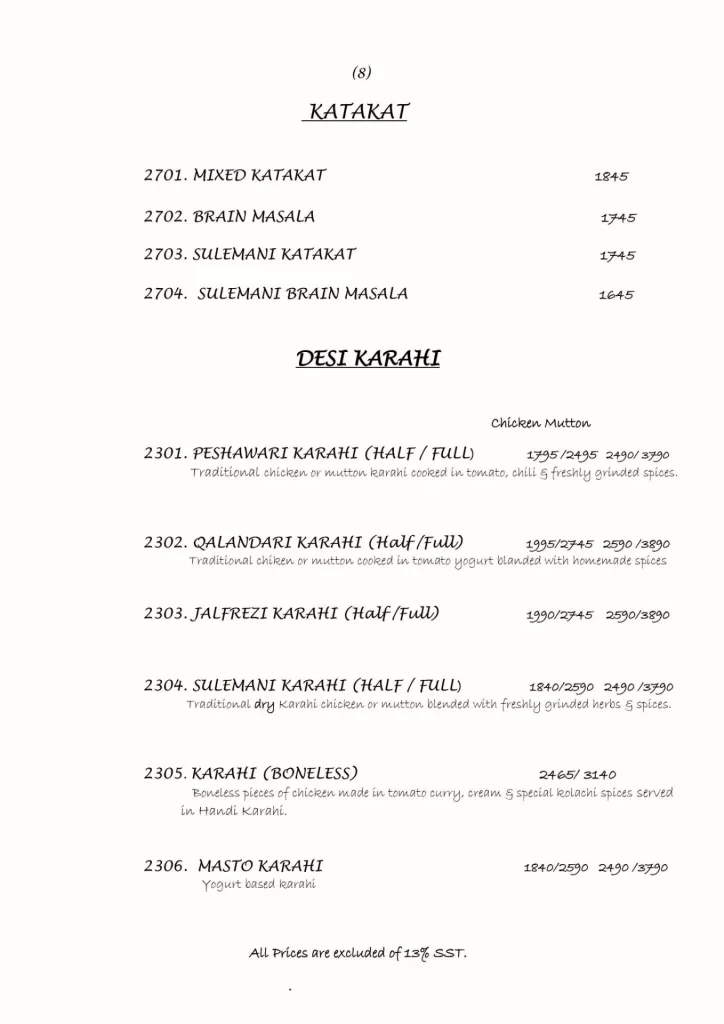kolachi do darya menu 8 canva