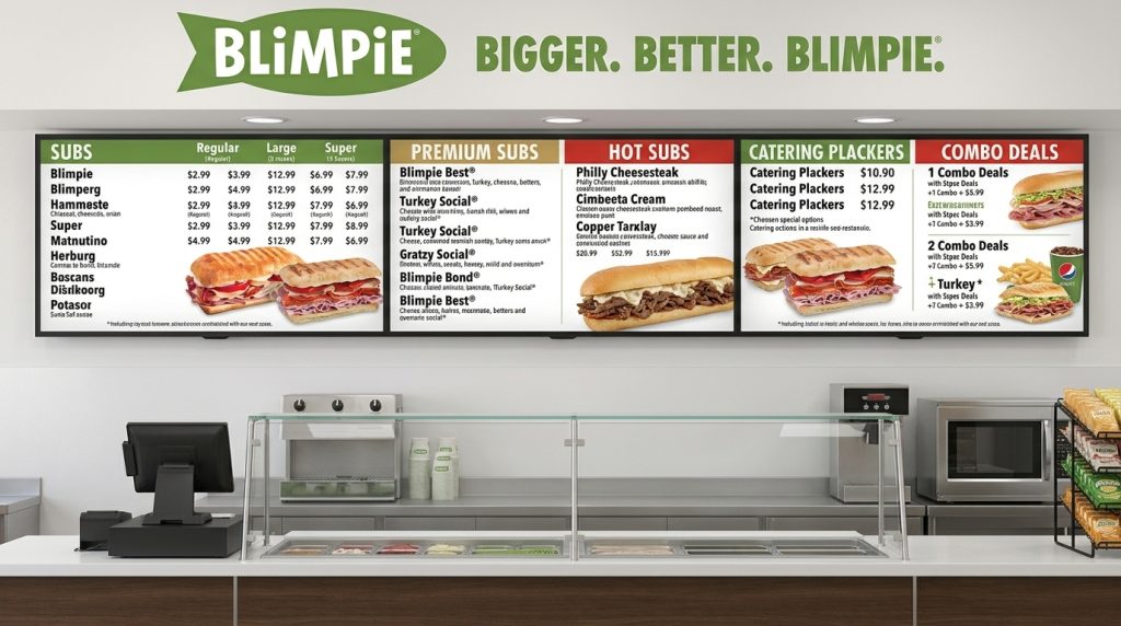 Blimpie Menu America