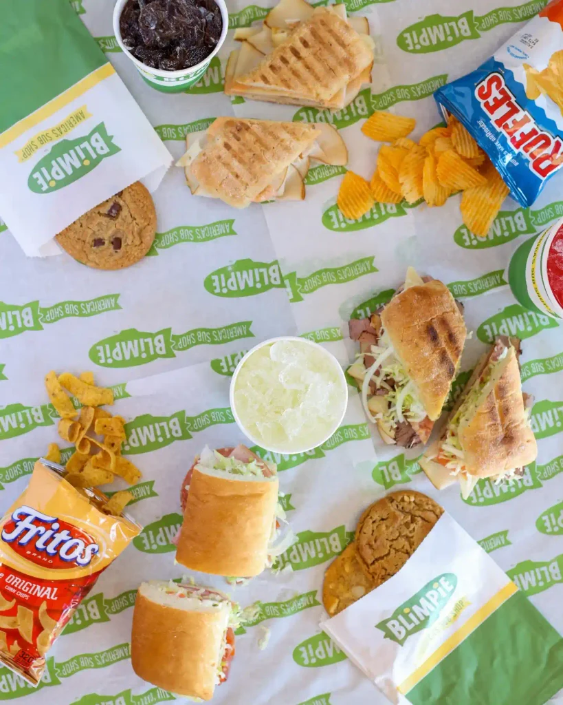Blimpie Menu Americas Sub Shop
