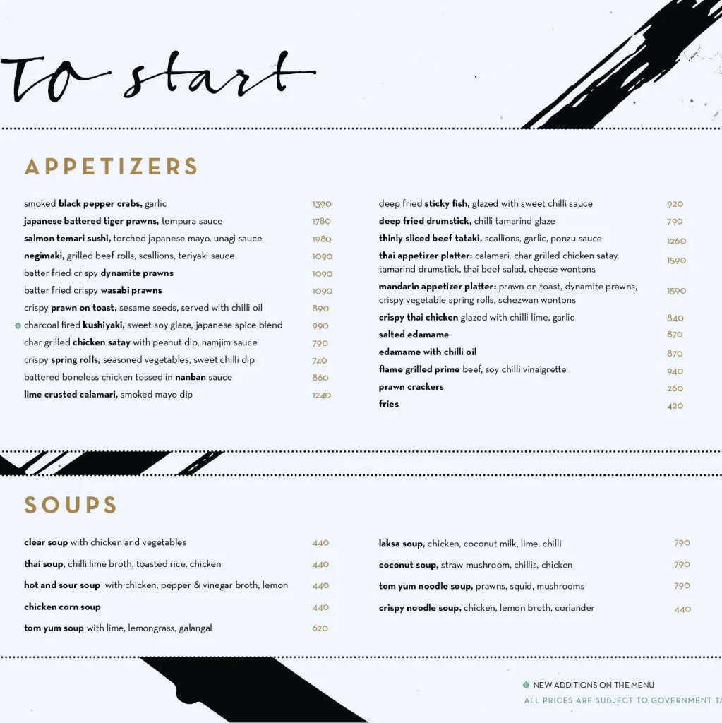 Coco Chan Menu