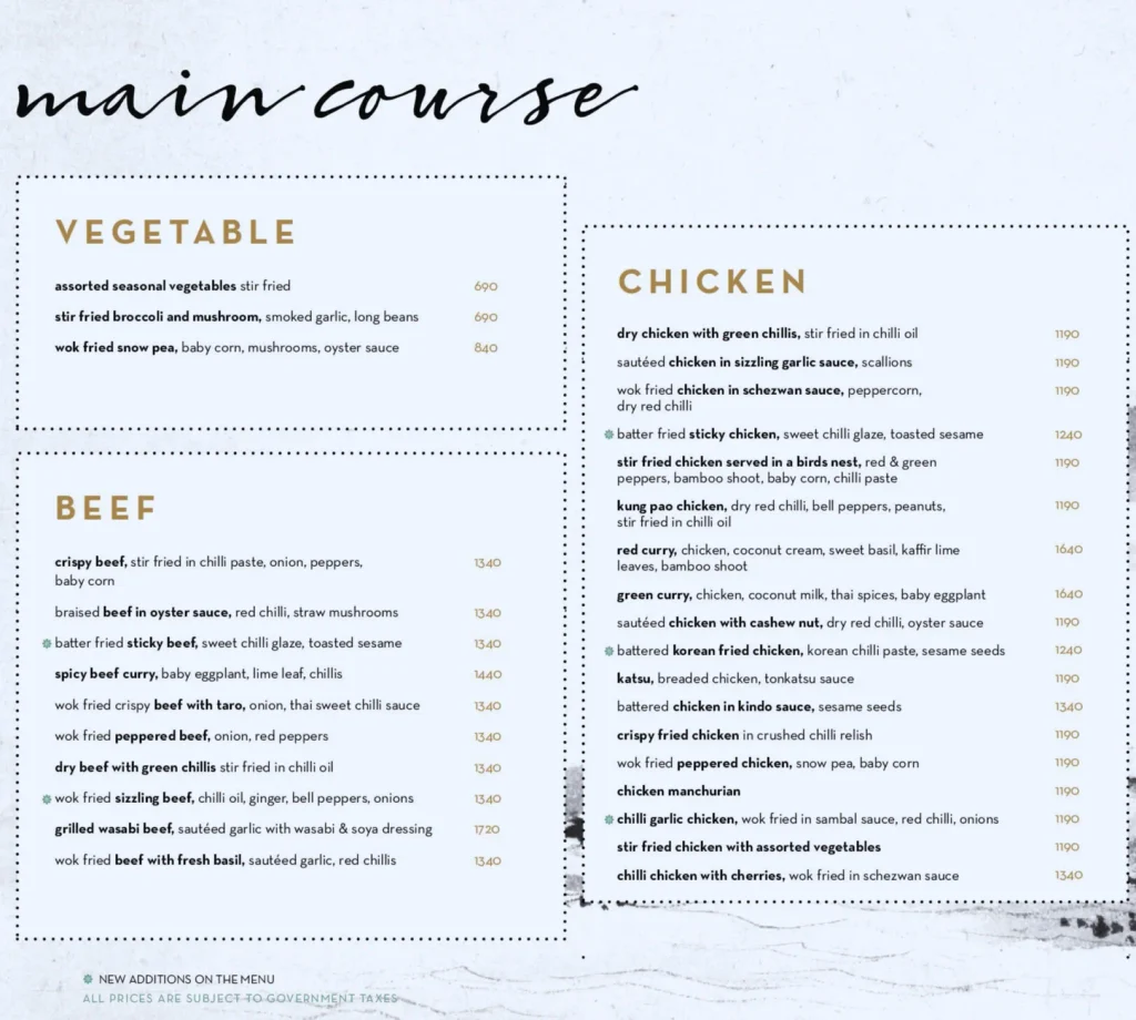 Coco Chan Menu 3