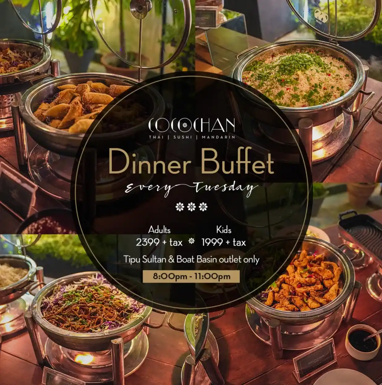 Coco Chan Menu dinner buffet