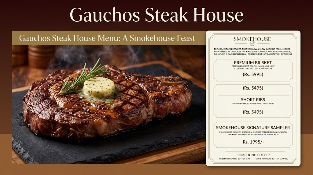 Gauchos Steak House Menu