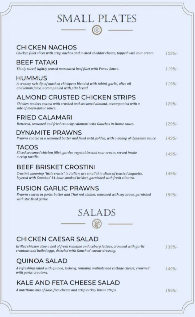 Gauchos Steak House canva Menu 1 11zon