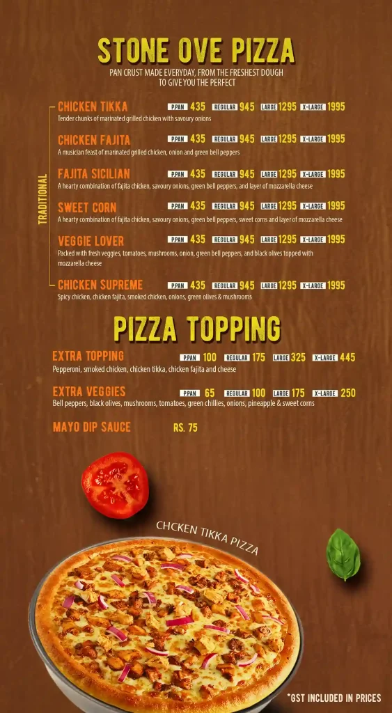 stone ove pizza